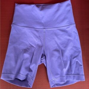 lululemon Purple wunder under shorts 6” size 2